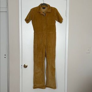 Nooworks Mustard Yellow Corduroy Jumpsuit